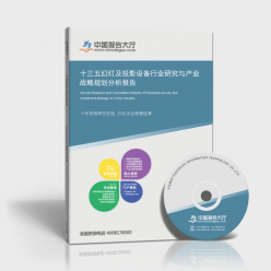 十三五期間幻燈及投影設備行業研究與產業戰略規劃分析報告——基于銷售視角的洞察